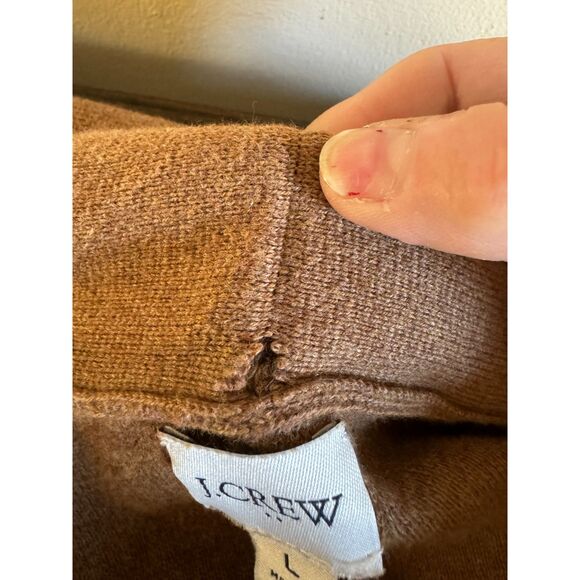 Gorgeous J Crew knit blazer/cardigan caramel color size large - Picture 5 of 8